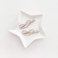 Lady Hair Clip Basic Heart Pair (LHP9470)